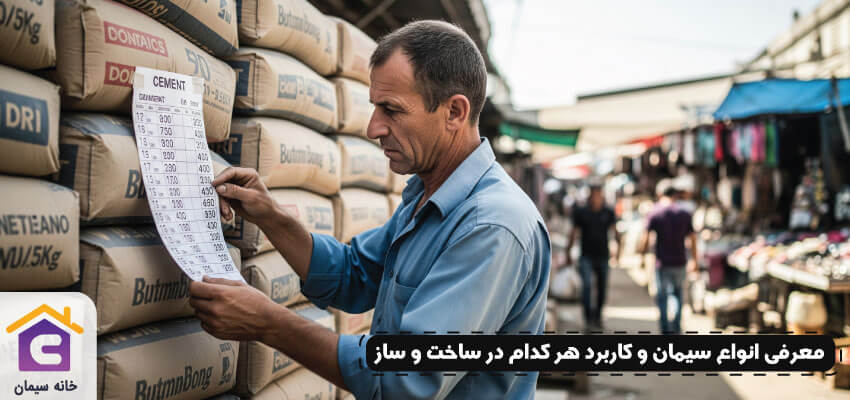 معرفی انواع سیمان و کاربرد هر کدام در ساخت و ساز 